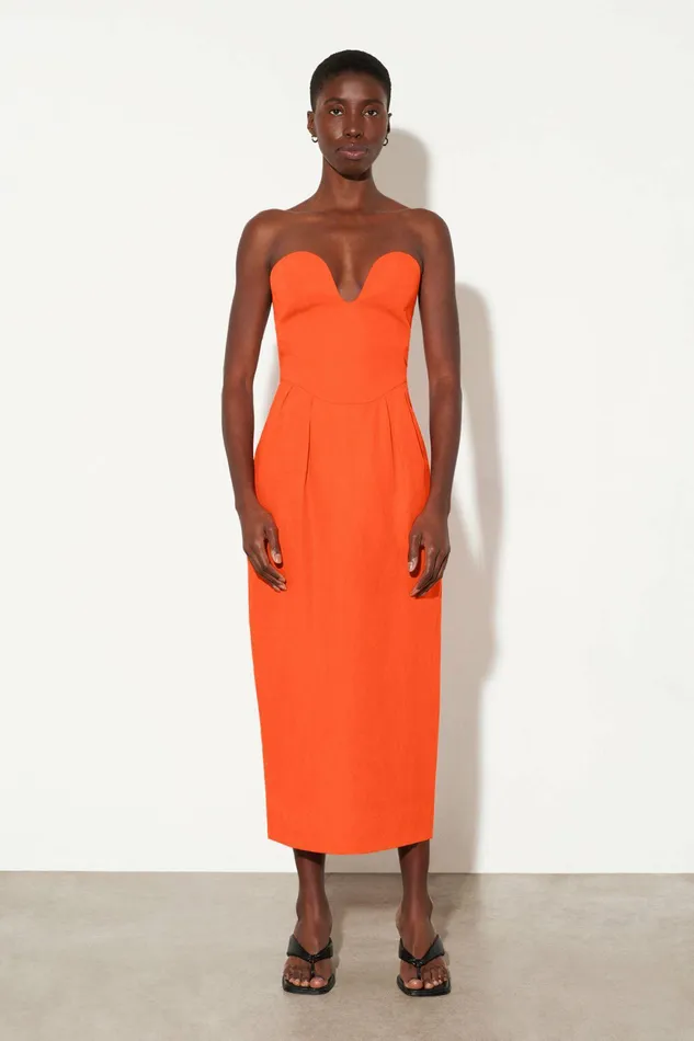 Shop Dresses Mara Hoffman Isla Dress Orange Shop Dresses Mara Hoffman Isla Dress Orange