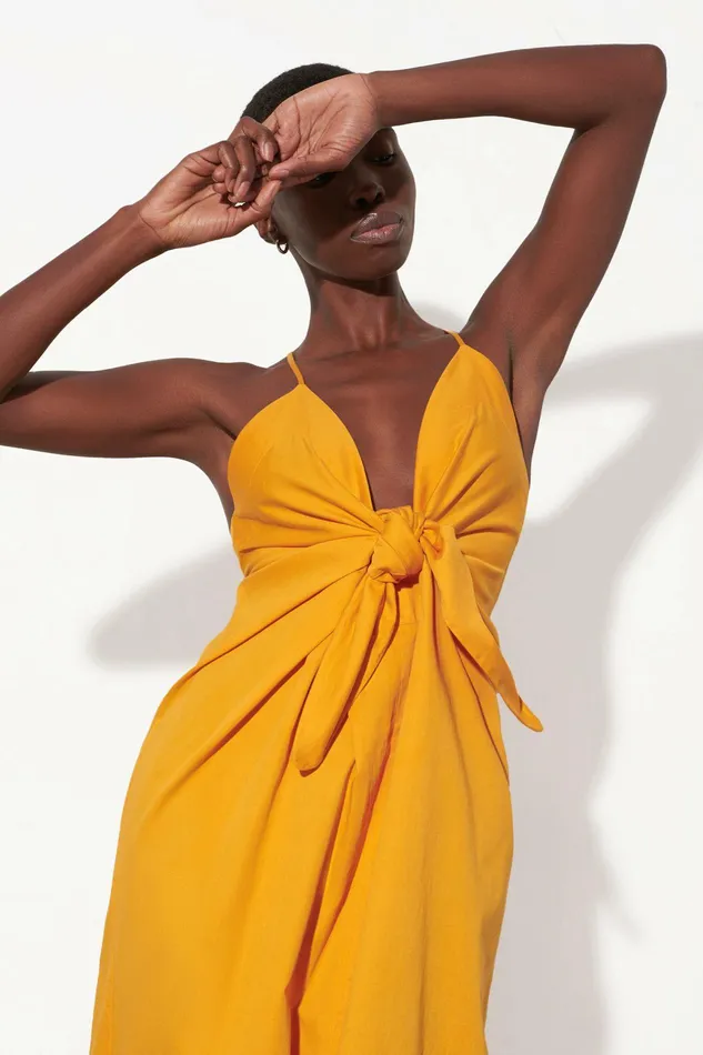 Shop Dresses Mara Hoffman Lolita Dress Yellow Shop Dresses Mara Hoffman Lolita Dress Yellow