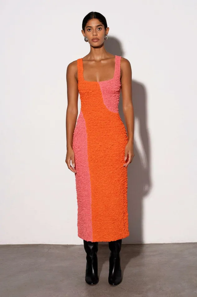 Shop Dresses Mara Hoffman Sloan Dress Orange Shop Dresses Mara Hoffman Sloan Dress Orange