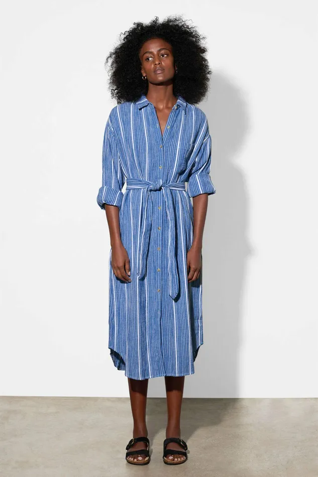 Shop Dresses Mara Hoffman Sylvia Dress Blue Shop Dresses Mara Hoffman Sylvia Dress Blue