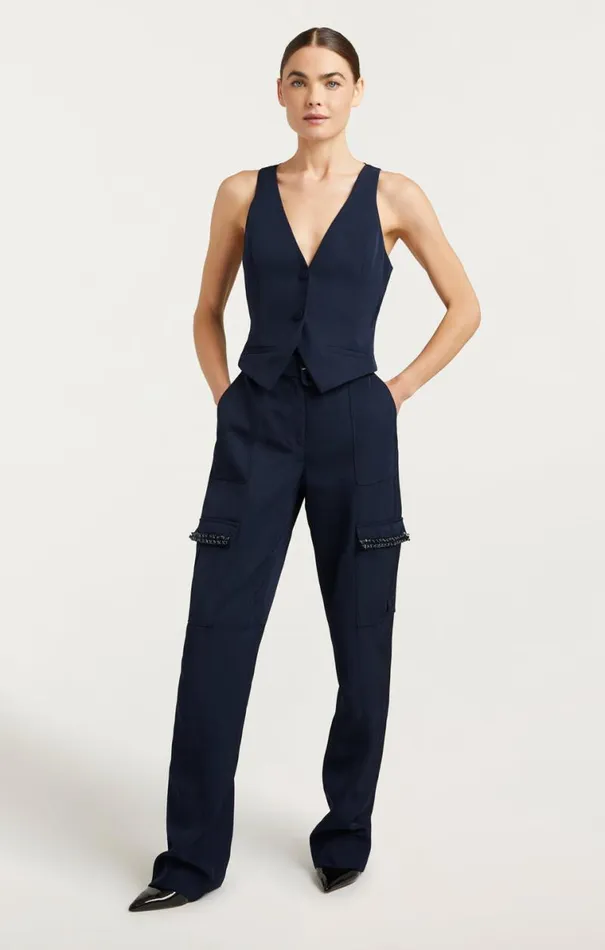 Shop Embellished Ellery Top Navywhite Cinq Sept Long Sleeve Tops