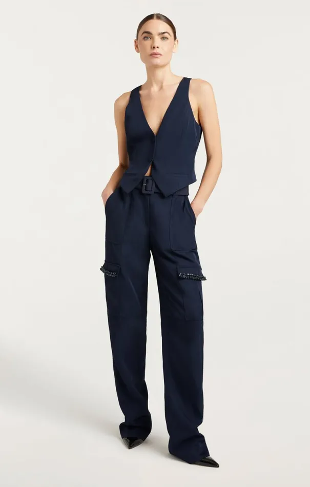 Shop Embellished Ellery Top Navywhite Cinq Sept Long Sleeve Tops
