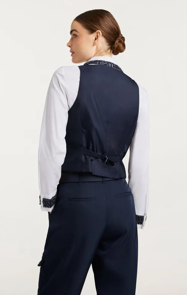 Shop Embellished Ellery Top Navywhite Cinq Sept Long Sleeve Tops