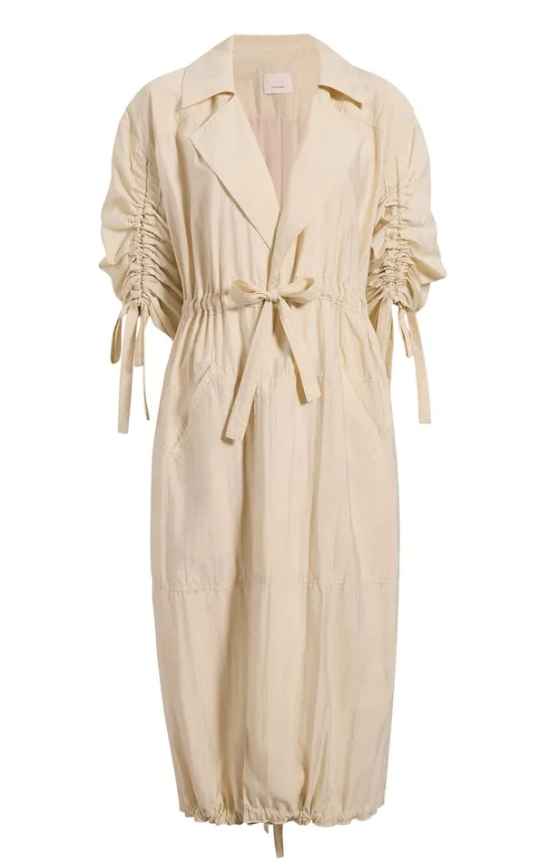 Shop Emmeline Coat Plaster Cinq Sept Outerwear