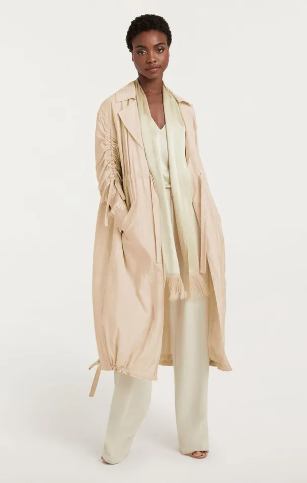 Shop Emmeline Coat Plaster Cinq Sept Outerwear