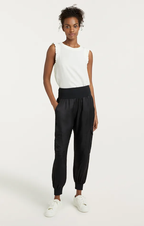 Shop Giles Pant Cupro Black Cinq Sept Pants