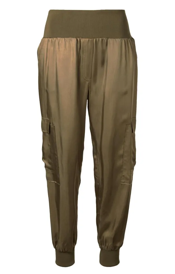 Shop Giles Pant Cupro Olive Cinq Sept Pants