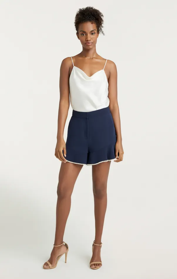Shop Gracey Short Navy Cinq Sept Shorts