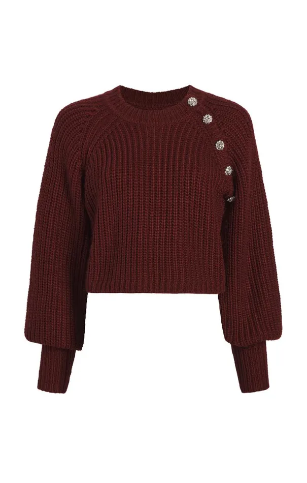 Shop Keren Pullover Oxblood Cinq Sept Long Sleeve Tops
