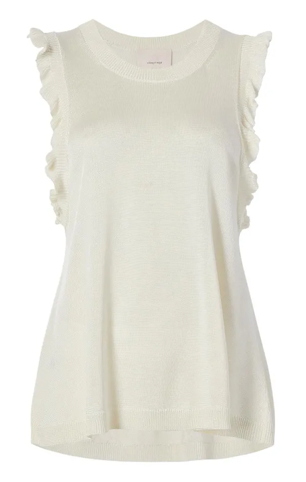 Shop Knit Lenore Top Ivory Cinq Sept Sweaters and Knits