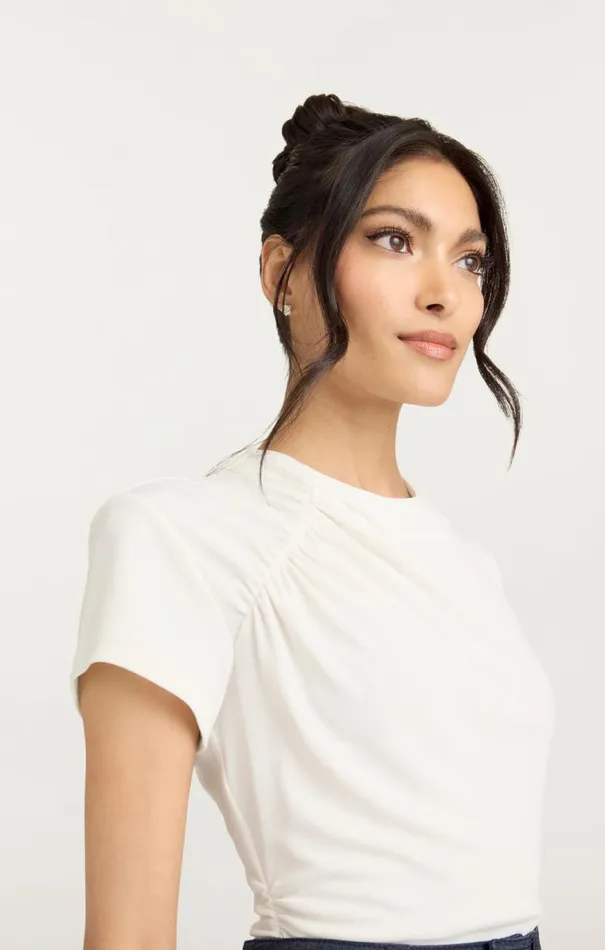 Shop Kylen Top Ivory Cinq Sept Tees