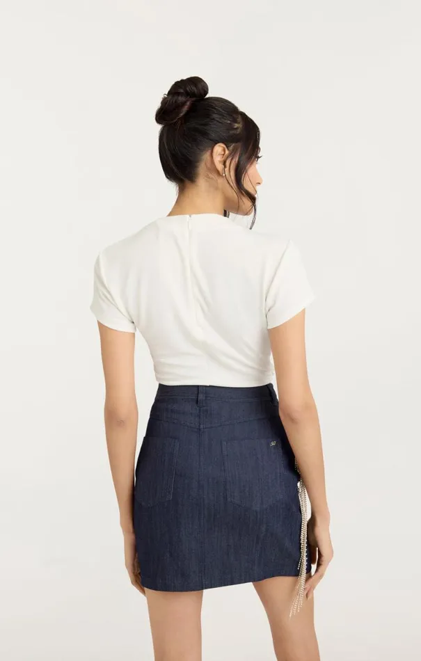 Shop Kylen Top Ivory Cinq Sept Tees