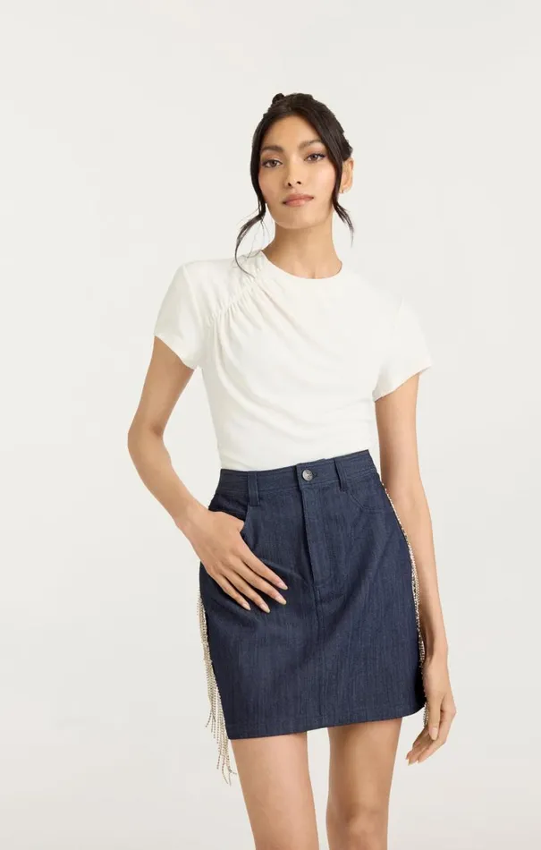 Shop Kylen Top Ivory Cinq Sept Tees