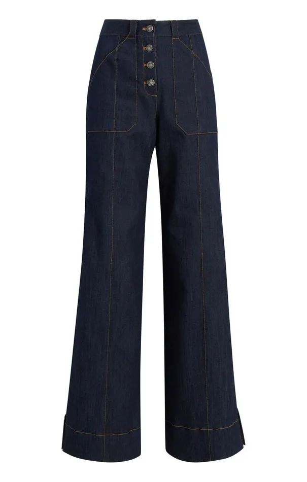 Shop Long Benji Pant Indigo Cinq Sept Pants