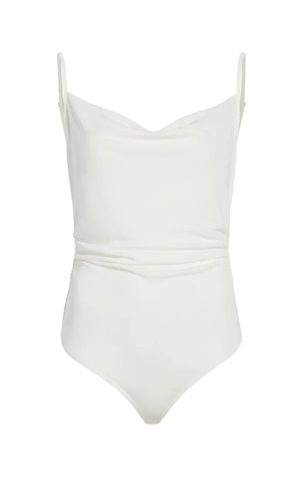 Shop Marta Bodysuit Ivory Cinq Sept Tank Tops and Camisoles