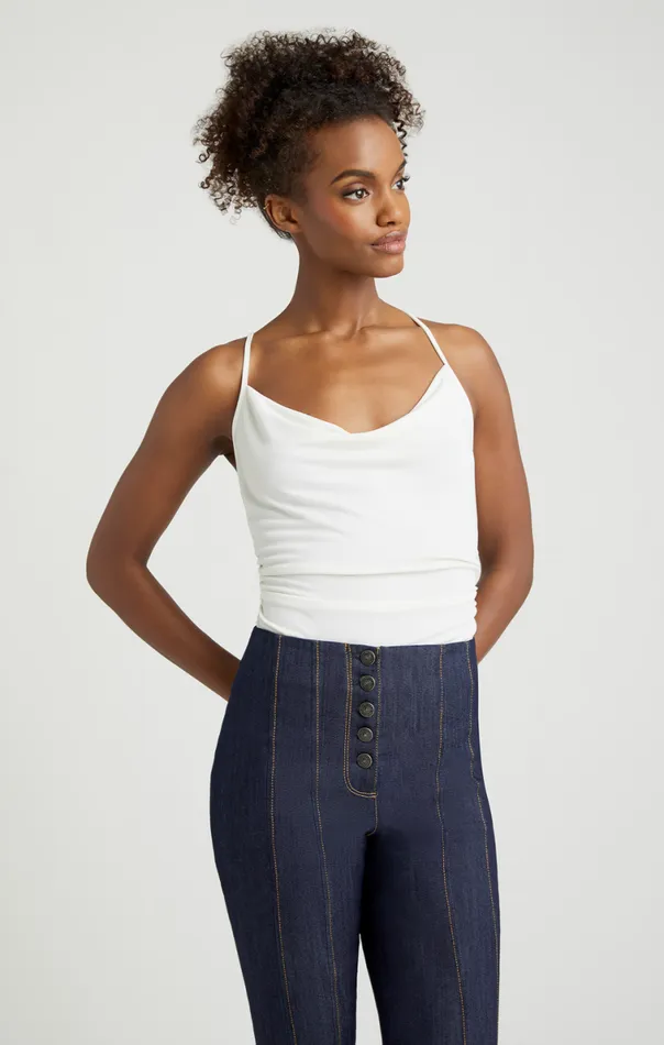 Shop Marta Bodysuit Ivory Cinq Sept Tank Tops and Camisoles