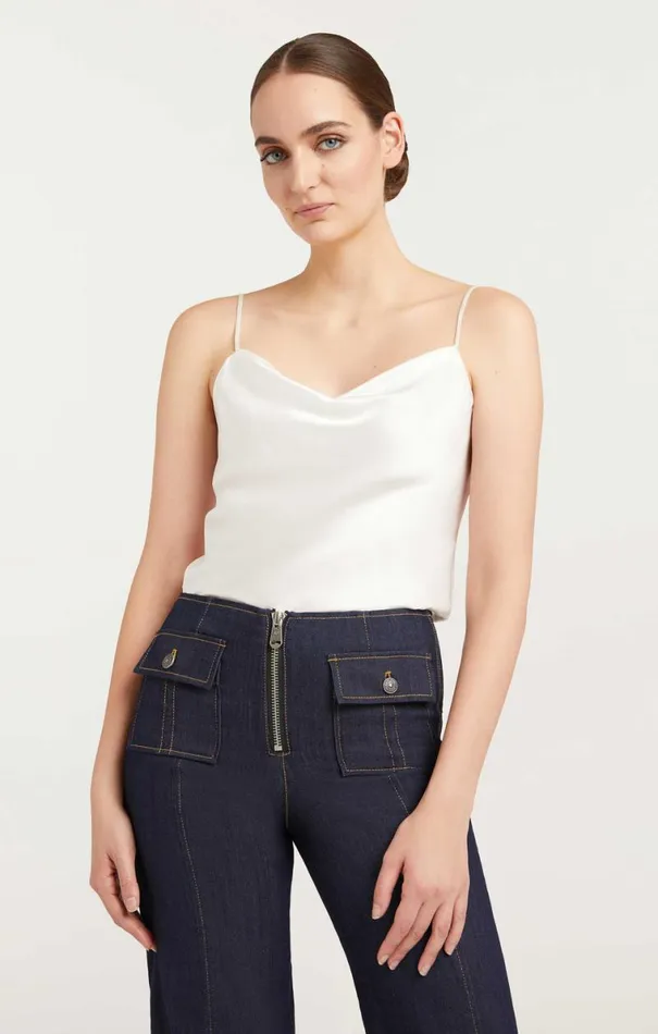 Shop Marta Cami Ivory Cinq Sept Tank Tops and Camisoles