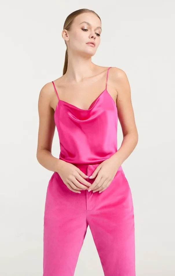 Shop Marta Cami Pink Dahlia Cinq Sept Tank Tops and Camisoles