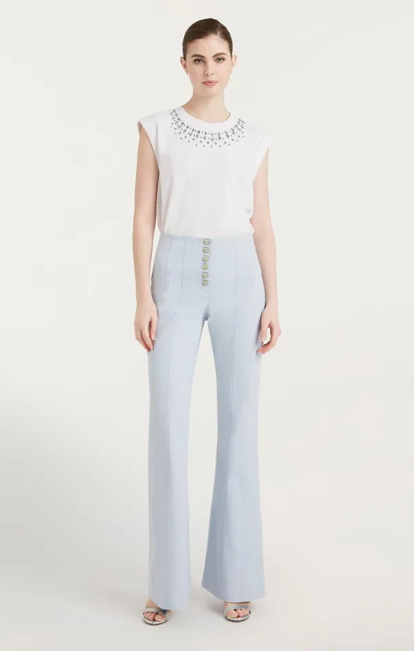 Shop Mixed Rhinestone Bella Tee White Multi Cinq Sept Tees