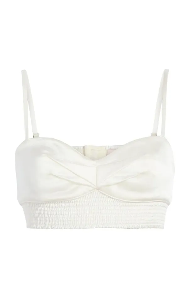 Shop Nikola Top Ivory Cinq Sept Tank Tops and Camisoles