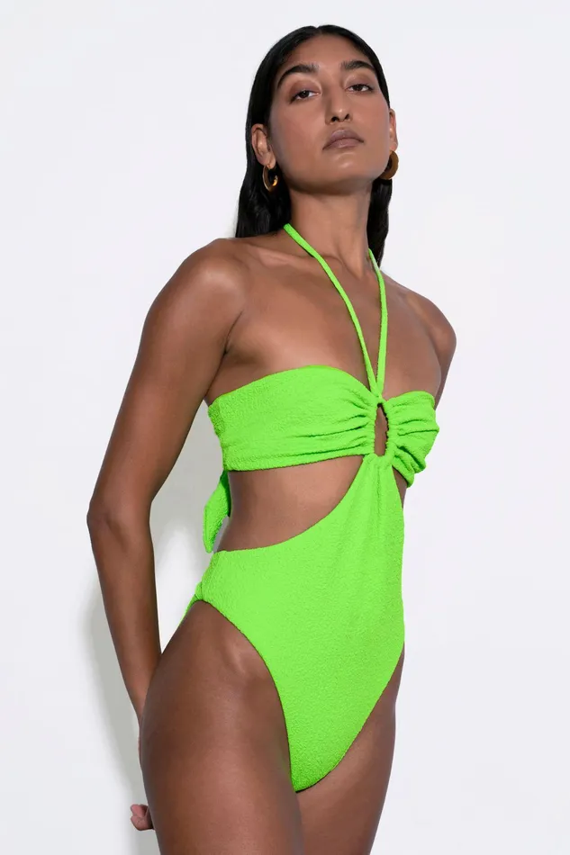 Shop One Pieces Mara Hoffman Blanca One Piece Green Shop One Pieces Mara Hoffman Blanca One Piece Green