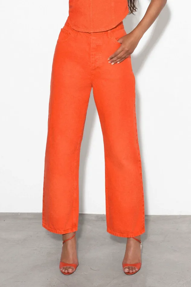 Shop Pants Mara Hoffman Georgina Pant Orange Shop Pants Mara Hoffman Georgina Pant Orange