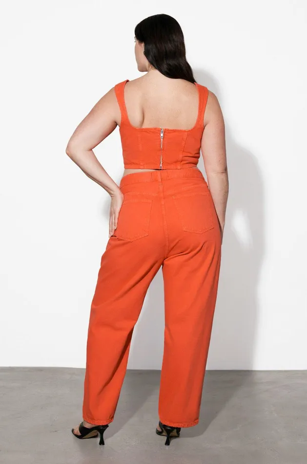 Shop Pants Mara Hoffman Georgina Pant Orange Shop Pants Mara Hoffman Georgina Pant Orange