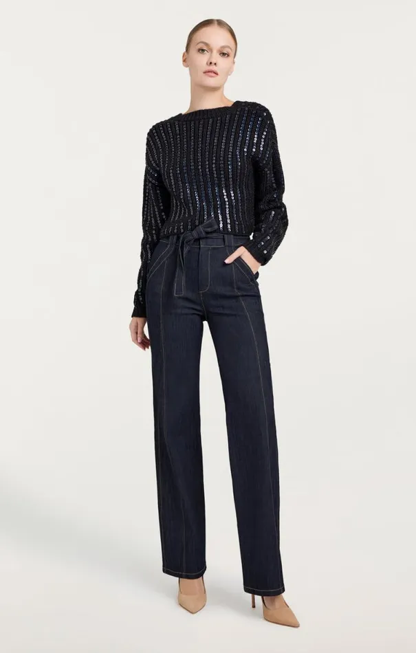Shop Phoebe Pullover Navy Cinq Sept Long Sleeve Tops
