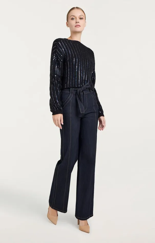 Shop Phoebe Pullover Navy Cinq Sept Long Sleeve Tops
