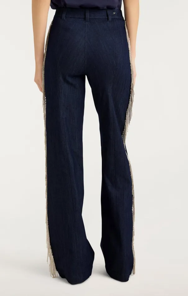 Shop Rhinestone Dara Pant Indigo Cinq Sept Denim