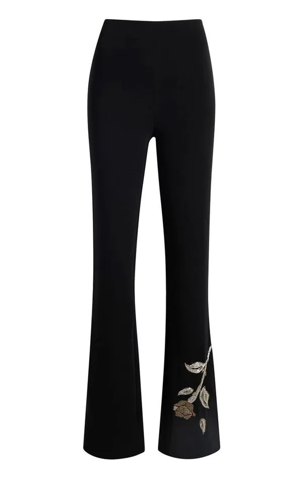 Shop Rose Embellished Eva Pant Black Cinq Sept Pants