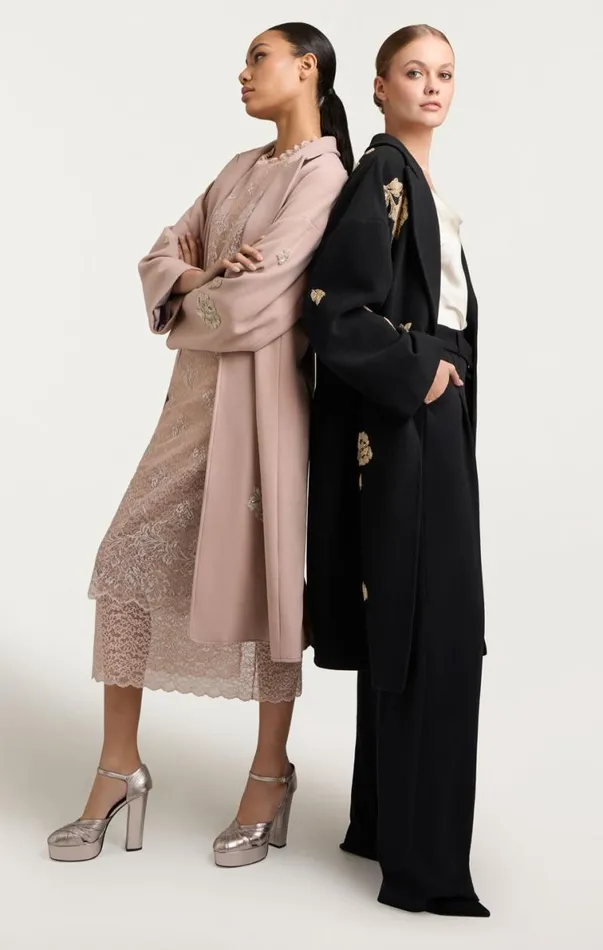 Shop Rose Embellished Gravis Coat Oyster Cinq Sept Outerwear