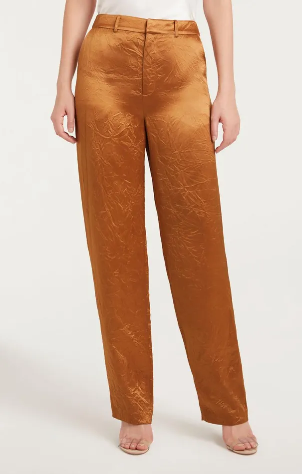 Shop Satin Kasid Pant Pecan Cinq Sept Pants