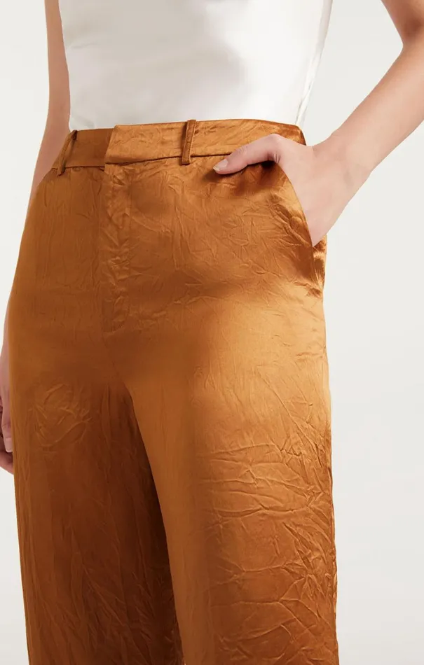 Shop Satin Kasid Pant Pecan Cinq Sept Pants