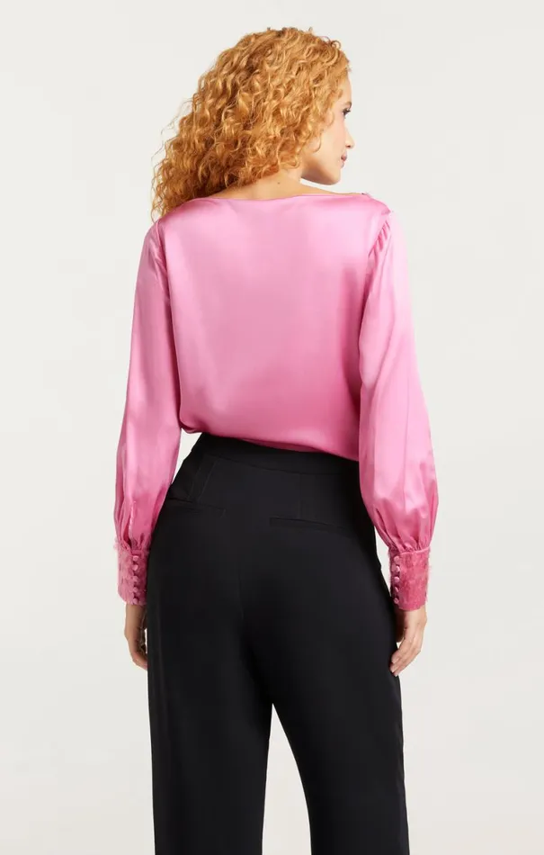 Shop Sequin Cuff Taylee Top Primrose Cinq Sept Long Sleeve Tops