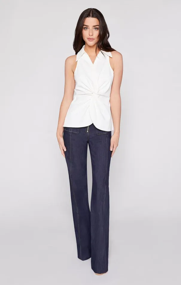 Shop Sleeveless Mckenna Top Ivory Cinq Sept Long Sleeve Tops