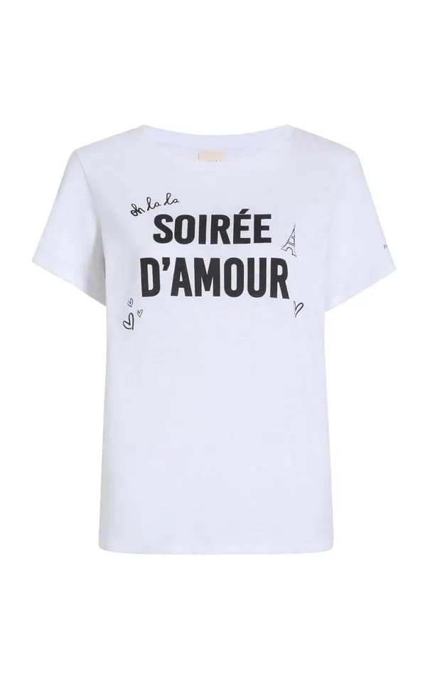 Shop Soiree D039amour Tee Whiteblack Cinq Sept Tees