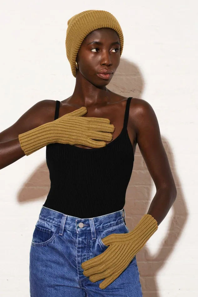 Shop Sweaters and Knits Mara Hoffman Jacq Beanie Brown Shop Sweaters and Knits Mara Hoffman Jacq Beanie Brown