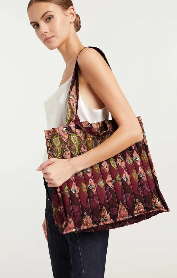 Shop Thea Patchwork Junith Bag Pale Rose Multi Cinq Sept Accessories