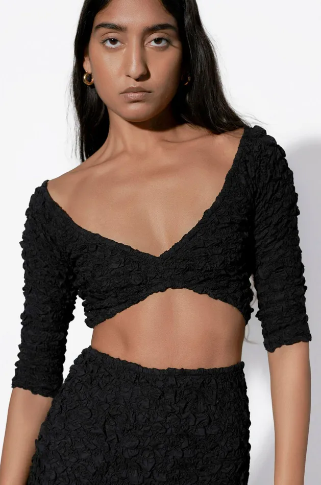 Shop Tops Mara Hoffman Aja Top Black Shop Tops Mara Hoffman Aja Top Black