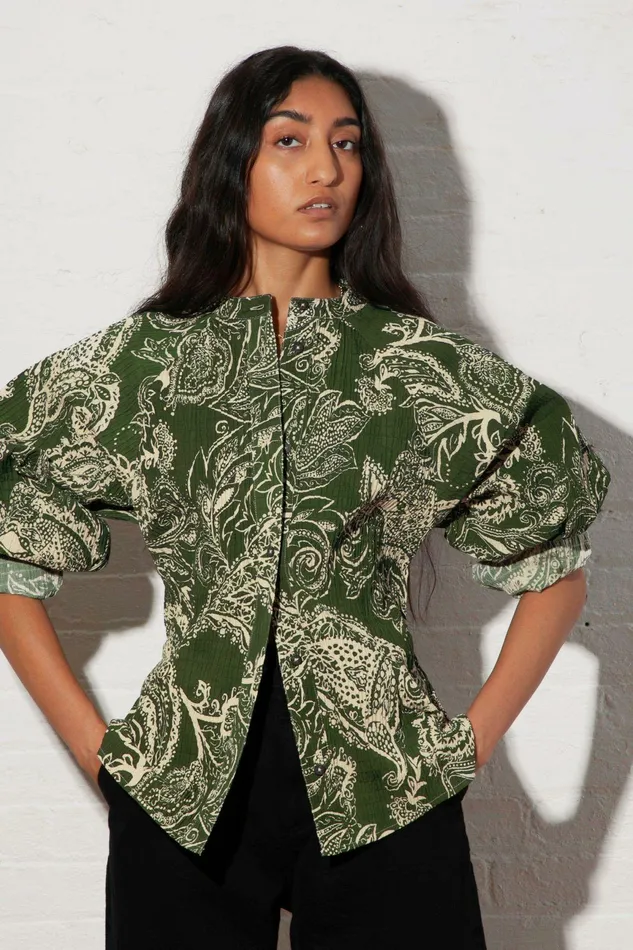 Shop Tops Mara Hoffman Jemima Top Green Shop Tops Mara Hoffman Jemima Top Green