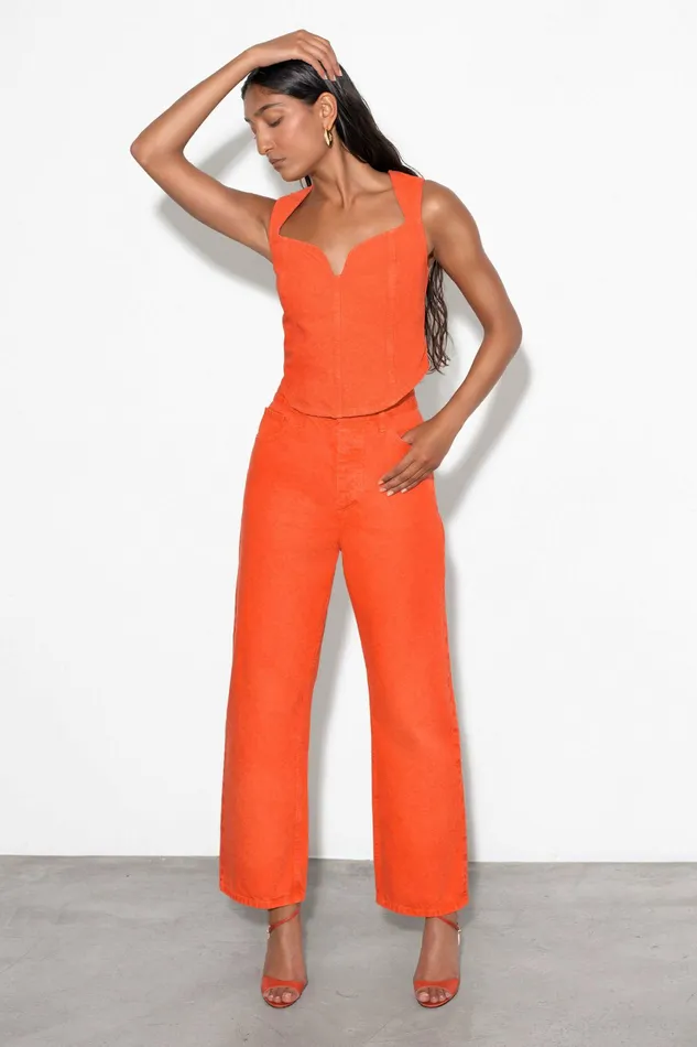 Shop Tops Mara Hoffman Milla Top Orange Shop Tops Mara Hoffman Milla Top Orange