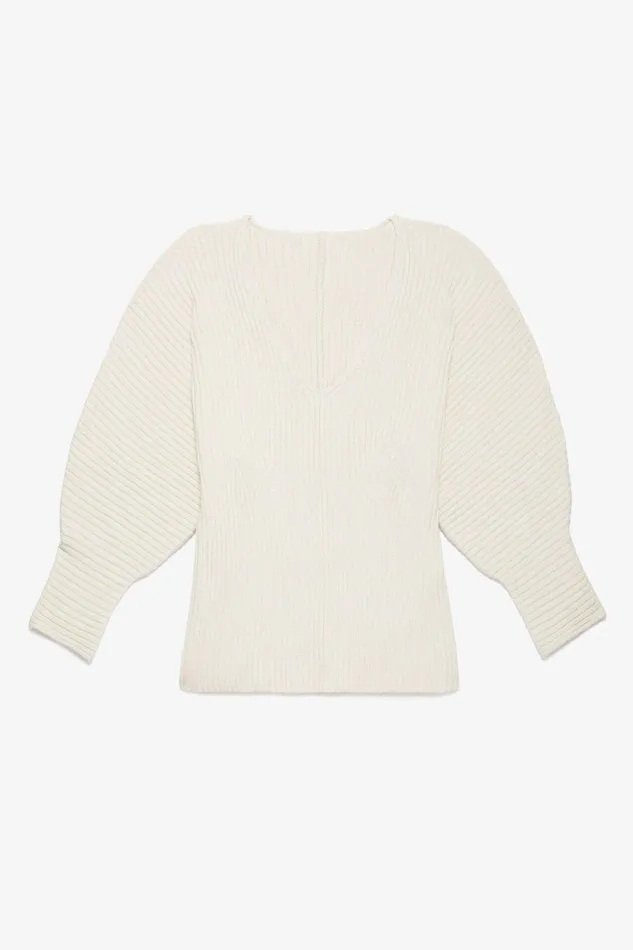 Shop Tops Mara Hoffman Olla Sweater Natural