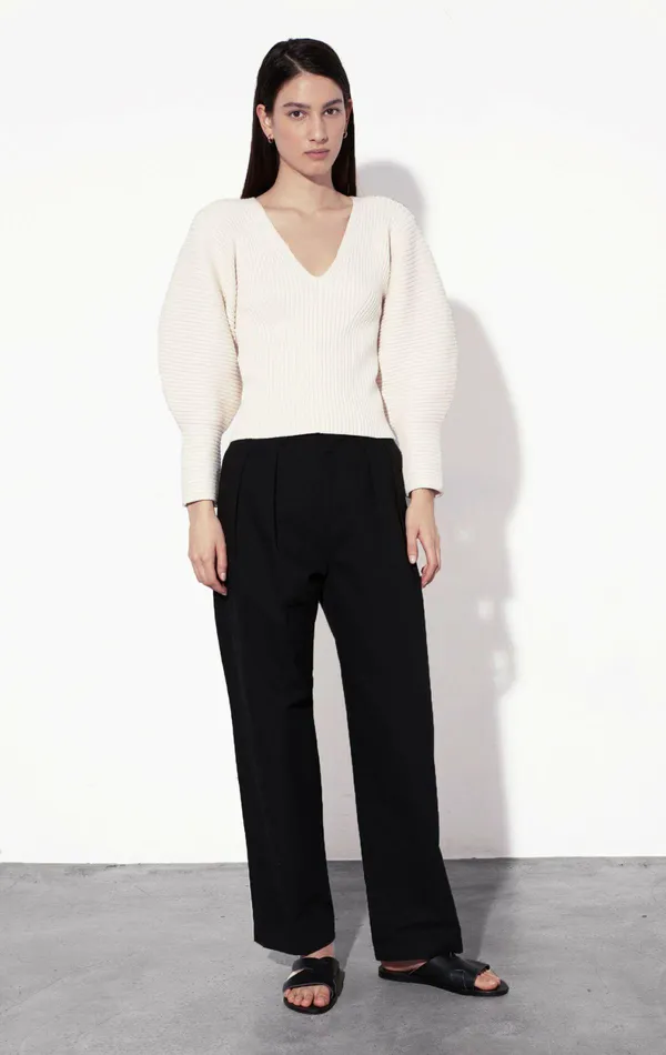 Shop Tops Mara Hoffman Olla Sweater Natural Shop Tops Mara Hoffman Olla Sweater Natural