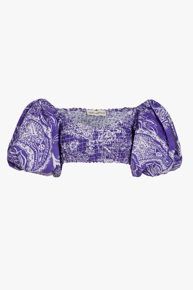Shop Tops Mara Hoffman Pier Top Purple