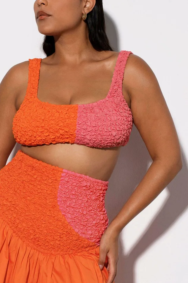 Shop Tops Mara Hoffman Shelly Top Orange Shop Tops Mara Hoffman Shelly Top Orange