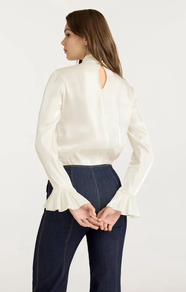 Shop Turner Top Ivory Cinq Sept Long Sleeve Tops
