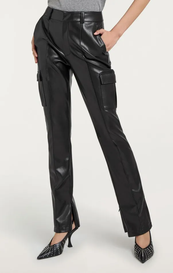 Shop Vegan Leather Norah Pant Black Cinq Sept Pants