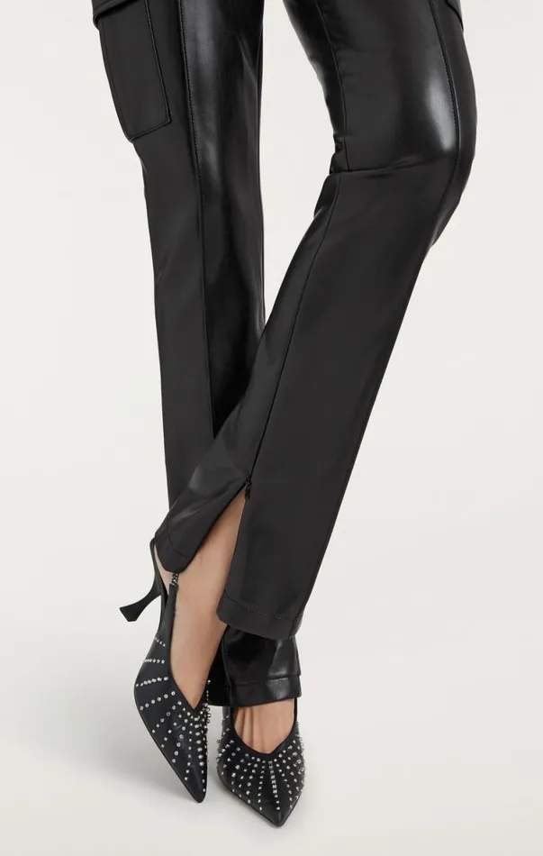 Shop Vegan Leather Norah Pant Black Cinq Sept Pants