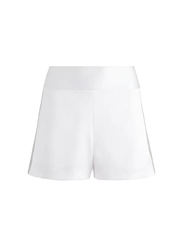 Shorts Women Alice Olivia DONALD SHORT WITH CRYSTAL TRIM White